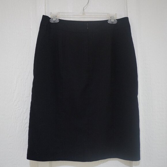 Classic Basic Stretch Black Pencil Skirt - Size 6 - Picture 4 of 9